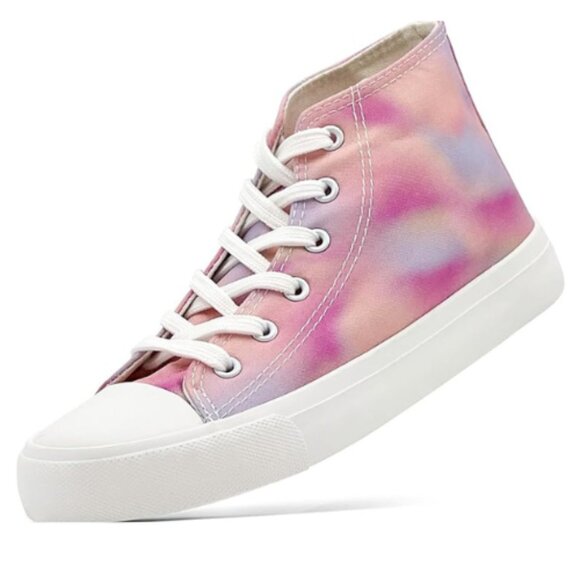 🆕Kids High Top Canvas Sneakers  Classic Lace-Up Big Kids Size 1.5 =(213 mm) - Picture 2 of 9